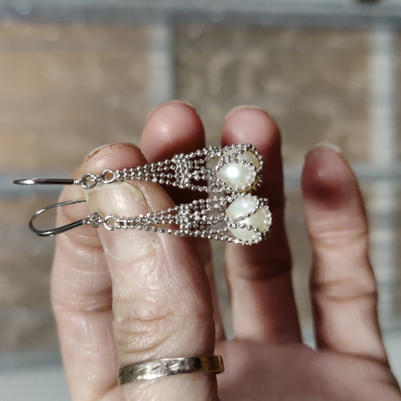 Sterling silver with a pearl in its sack - Picture 4 of 6